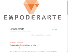 Tablet Screenshot of empoderarte.org